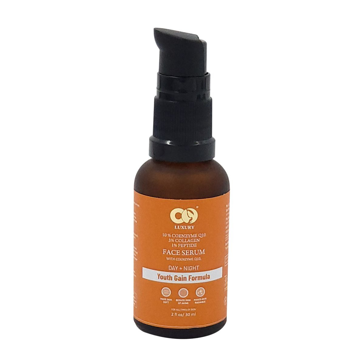 CO- LUXURY 10% COENZYME Q10  3% COLLAGEN 1% PEPTIDE FACE SERUM