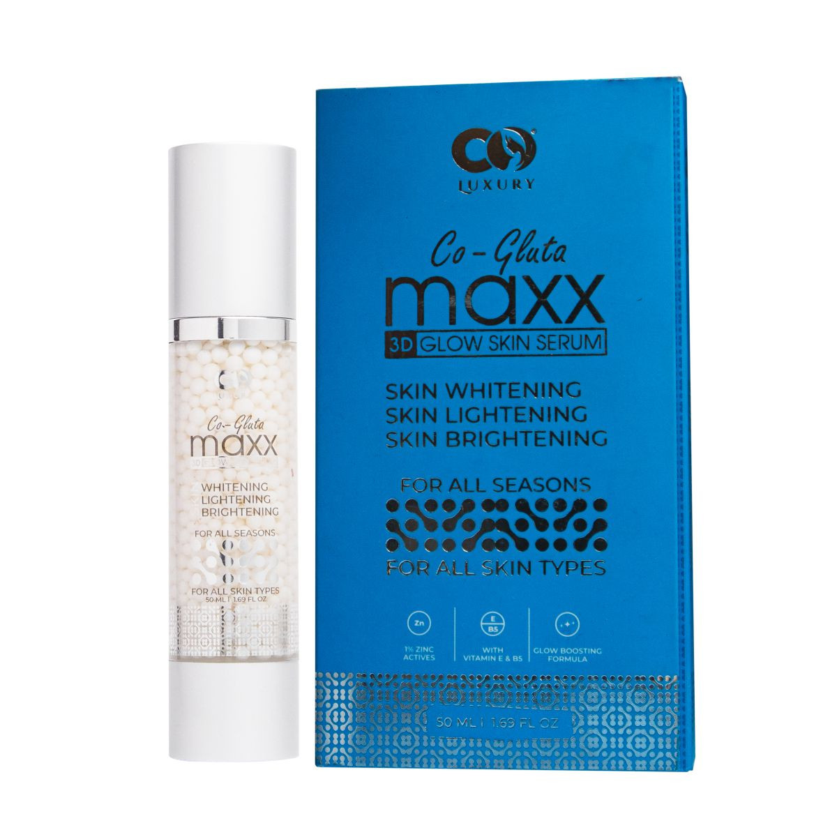 Co-Luxury Gluta Maxx Vitamin E And B5 Face Serum ( Micro-encapsulated Spheres)