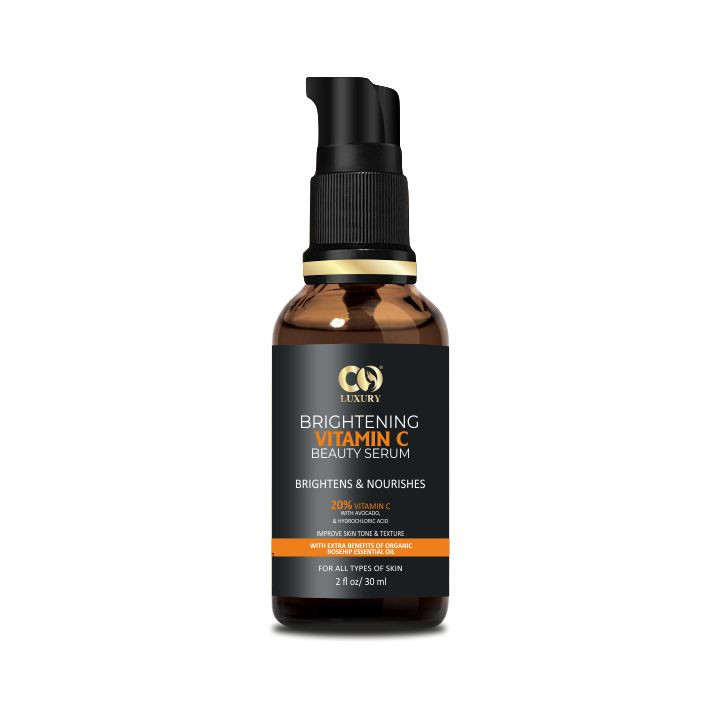 Co Luxury 20% Vitamin C Face Brightening serum With Hyaluronic Acid  and Avocado Oil