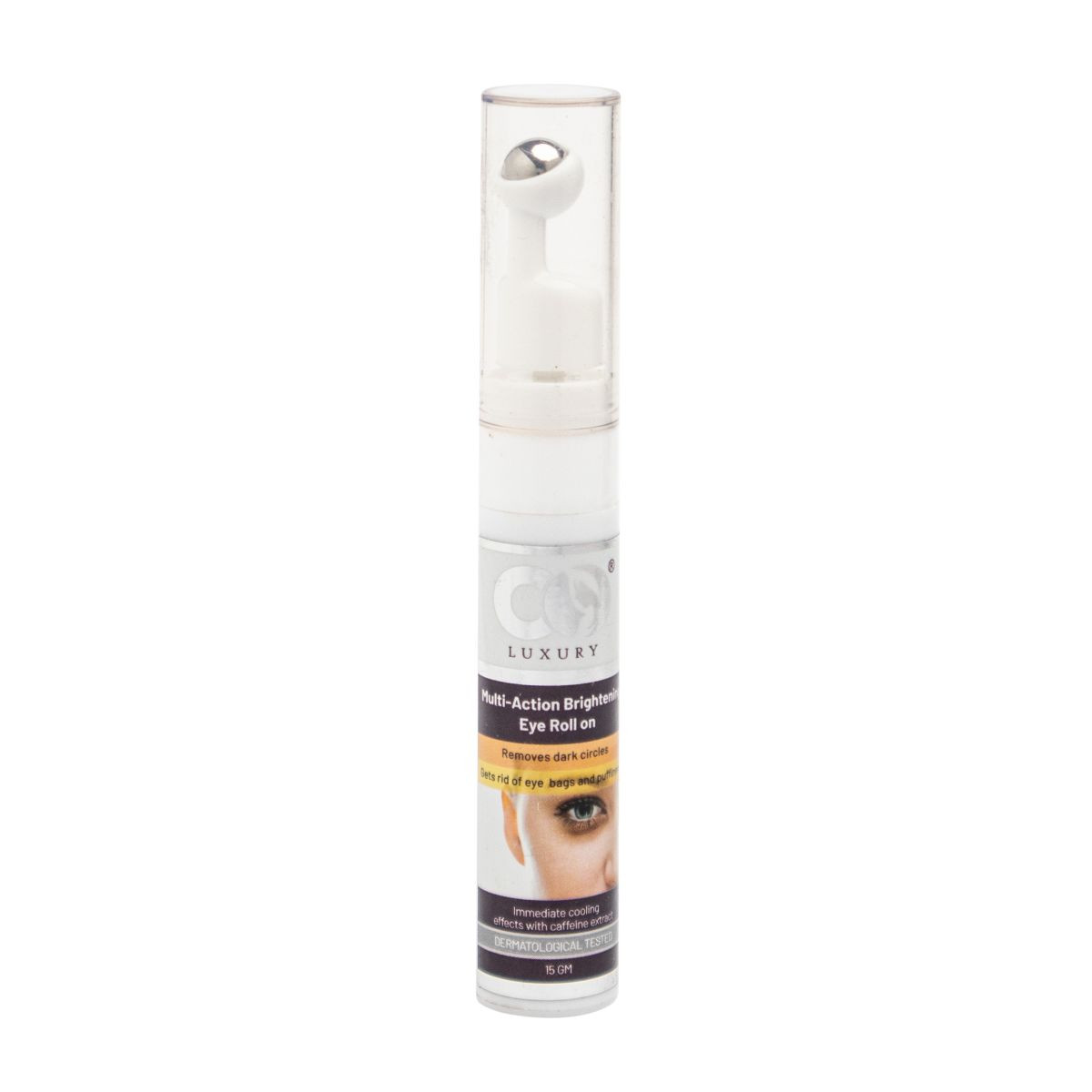 Co Luxury Multi Action Brightening Under Eye Roll On For Dark Circles Puffiness, Fine Lines & Wrinkles
