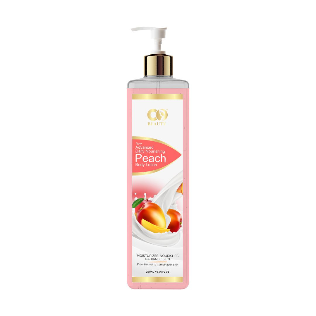 Co-Beauty Daily Nourishing Peach Body Lotion with Avacado & Castor Oil- For Normal to Combination Skin