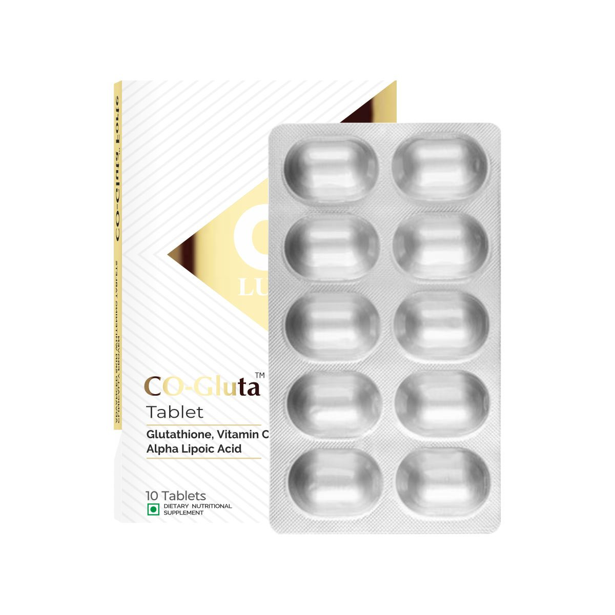 Co Luxury Glutathione Tablet with Vitamin C & Alpha Lipoic Acid