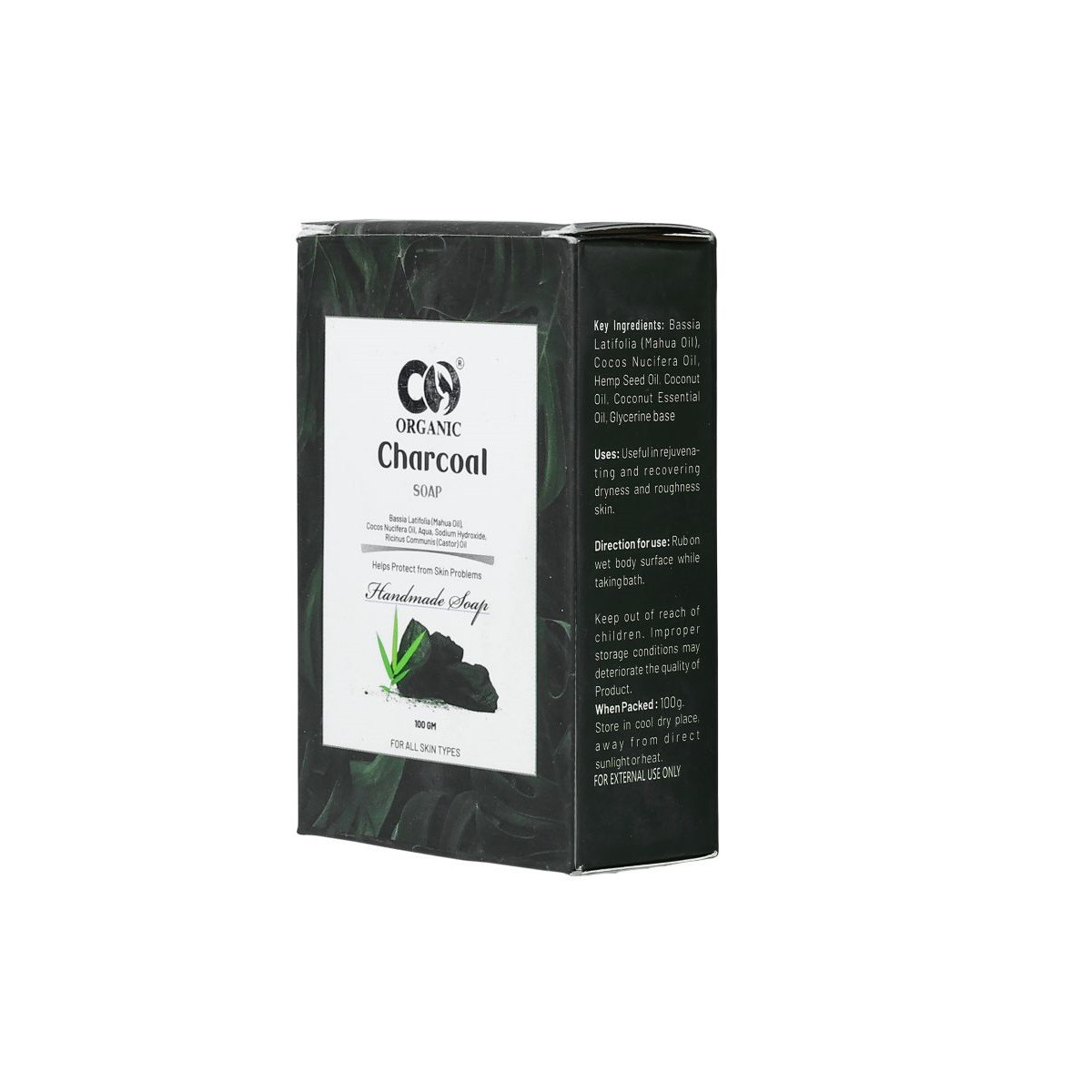 CO MEN ORGANIC CHARCOAL SOAP (Pack of 1)