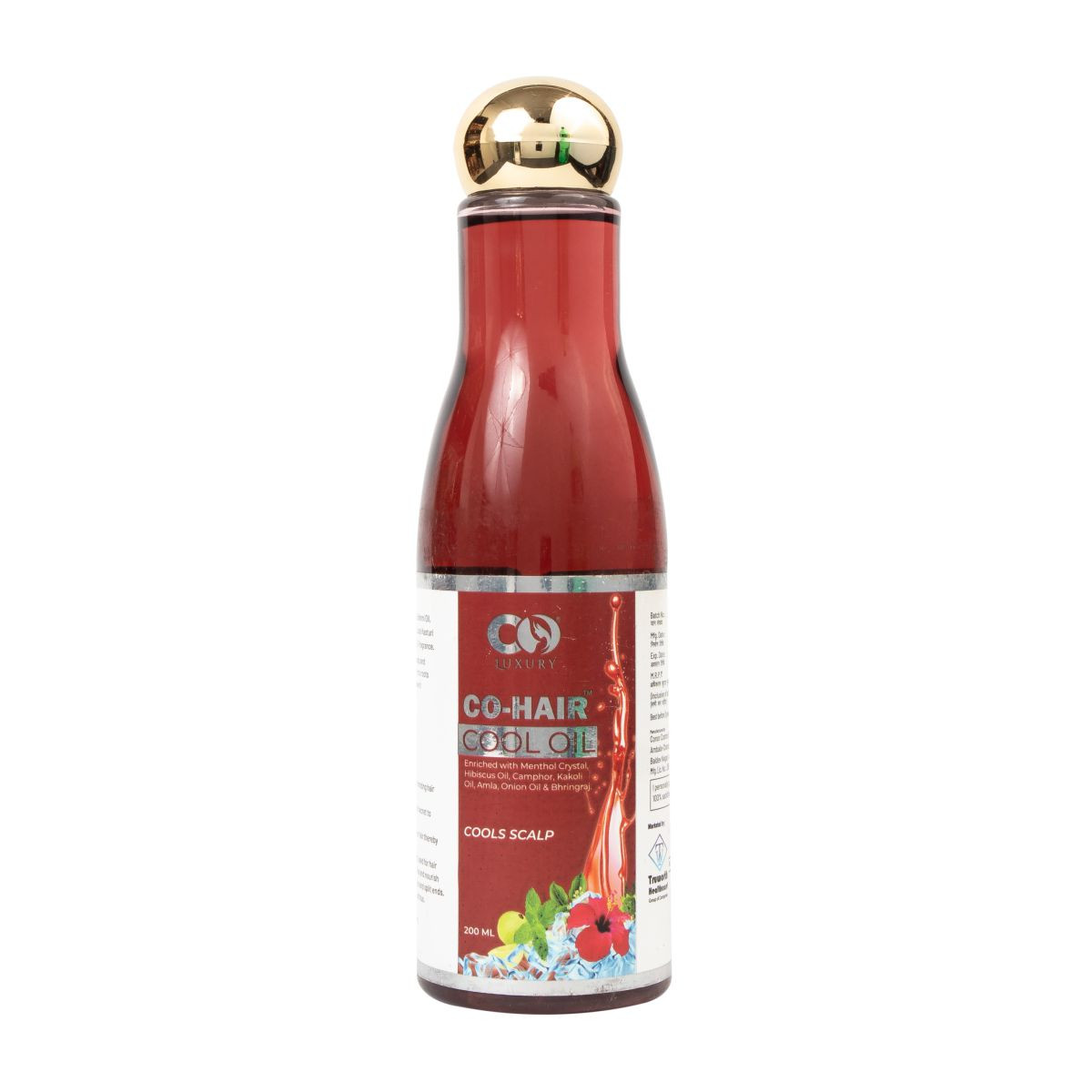 Co-Luxury Cool Hair Oil With Camphor & Menthol Crystals - For All Hair Types