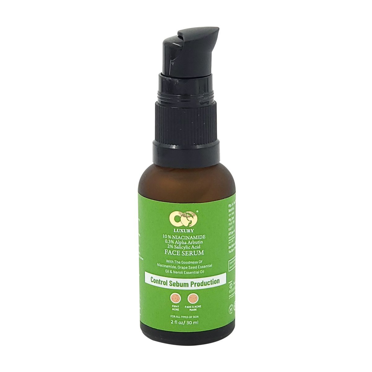 CO LUXURY 10 % NIACINAMIDE 0.3% ALPHA ARBUTIN 2% SALICYLIC ACID FACE SERUM